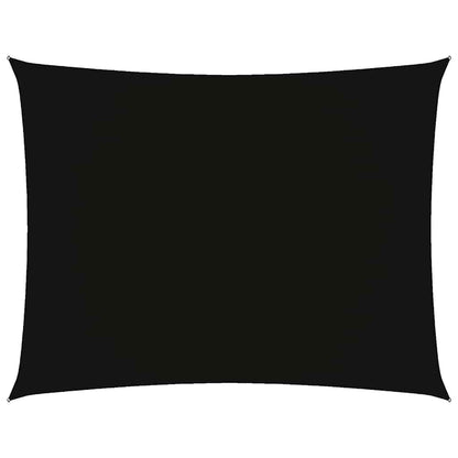 Parasole a Vela Oxford Rettangolare 5x6 m Nero