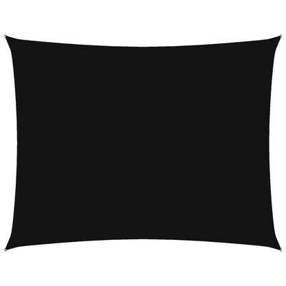 Parasole a Vela Tessuto Oxford Rettangolare 5x7m Nero