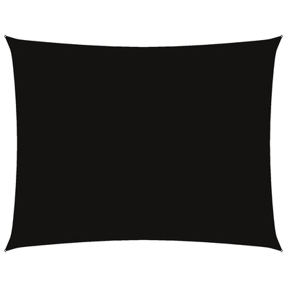 Parasole a Vela Oxford Rettangolare 6x7 m Nero