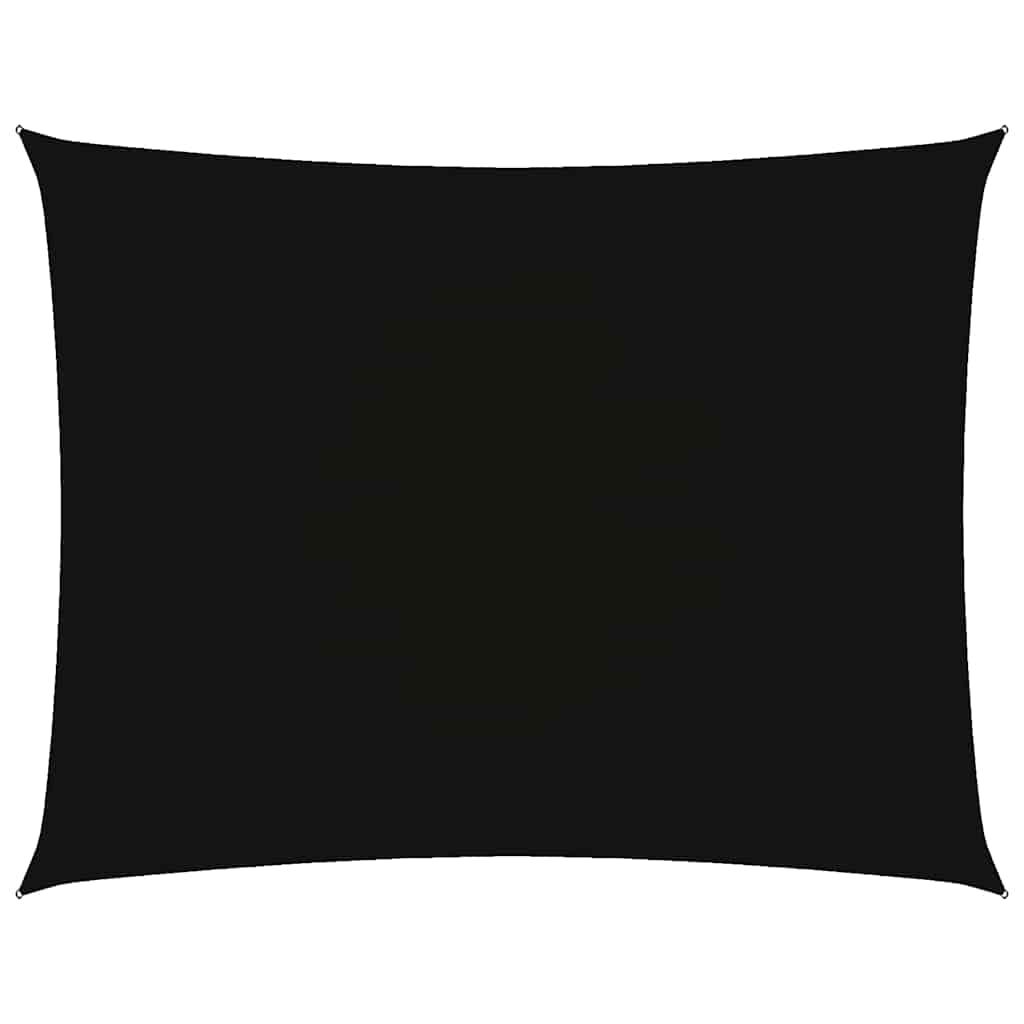 Parasole a Vela Oxford Rettangolare 6x7 m Nero