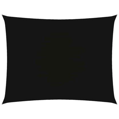 Parasole a Vela Oxford Rettangolare 6x7 m Nero