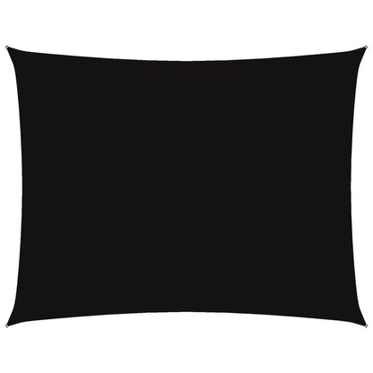 Parasole a Vela Oxford Rettangolare 6x8 m Nero