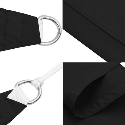 Parasole a Vela Oxford Triangolare 3x4x4 m Nero
