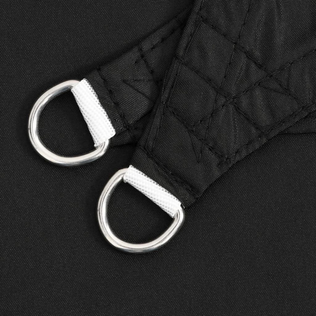 Parasole a Vela Oxford Triangolare 4x4x4 m Nero - homemem39