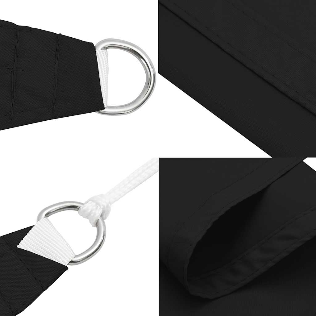 Parasole a Vela Oxford Triangolare 4,5x4,5x4,5 m Nero