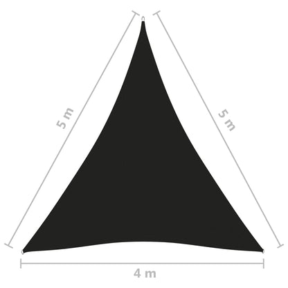 Oxford Triangular Sun Shade 4x5x5 m Black