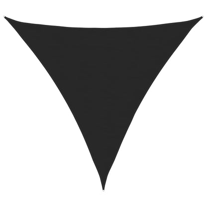 Parasole a Vela in Tessuto Oxford Triangolare 6x6x6 m Nero