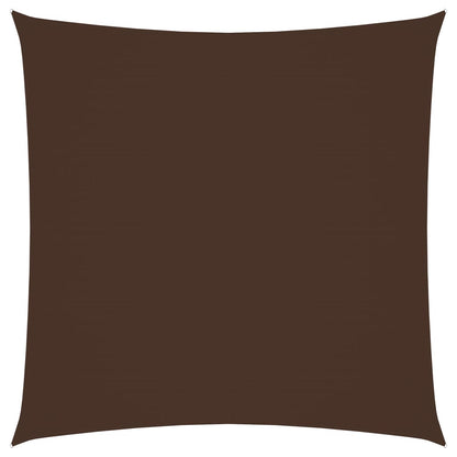 Square Oxford Canvas Sunshade Sail 2x2 m Brown