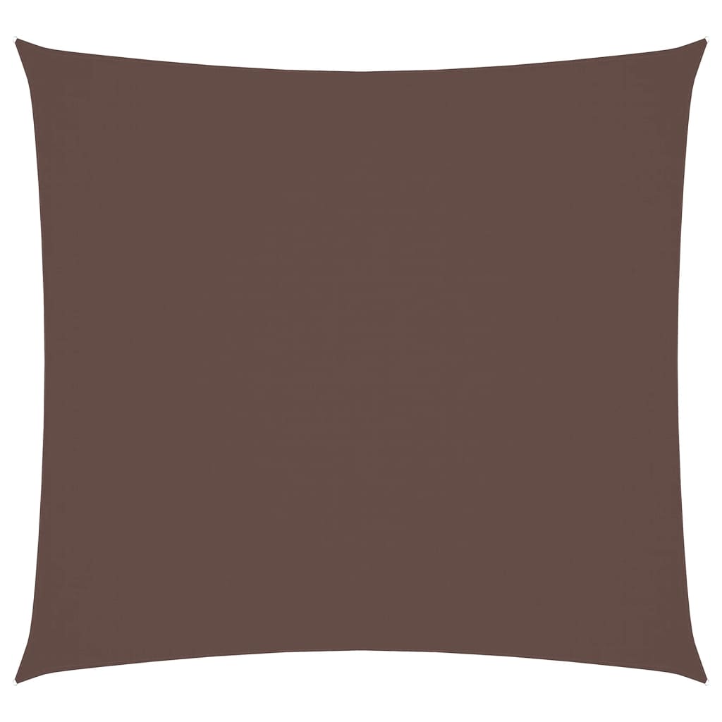 Vela Parasole in Tessuto Oxford Quadrata 3,6x3,6 m Marrone | homemem39