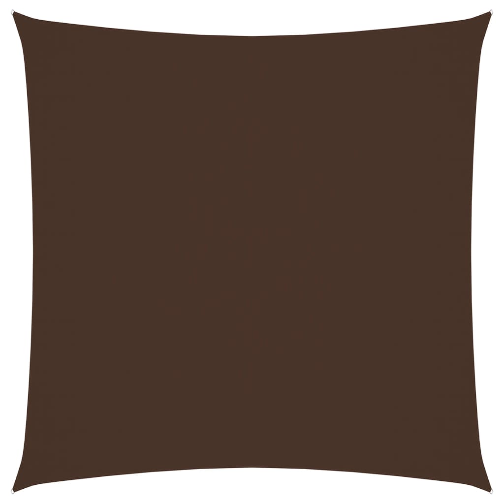 Square Oxford Canvas Sail Shade 4.5x4.5 m Brown