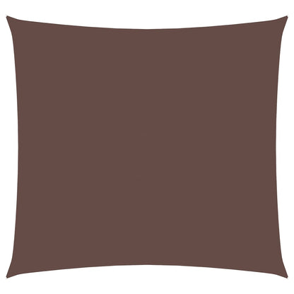 Parasole a Vela in Tela Oxford Quadrato 4,5x4,5 m Marrone - homemem39
