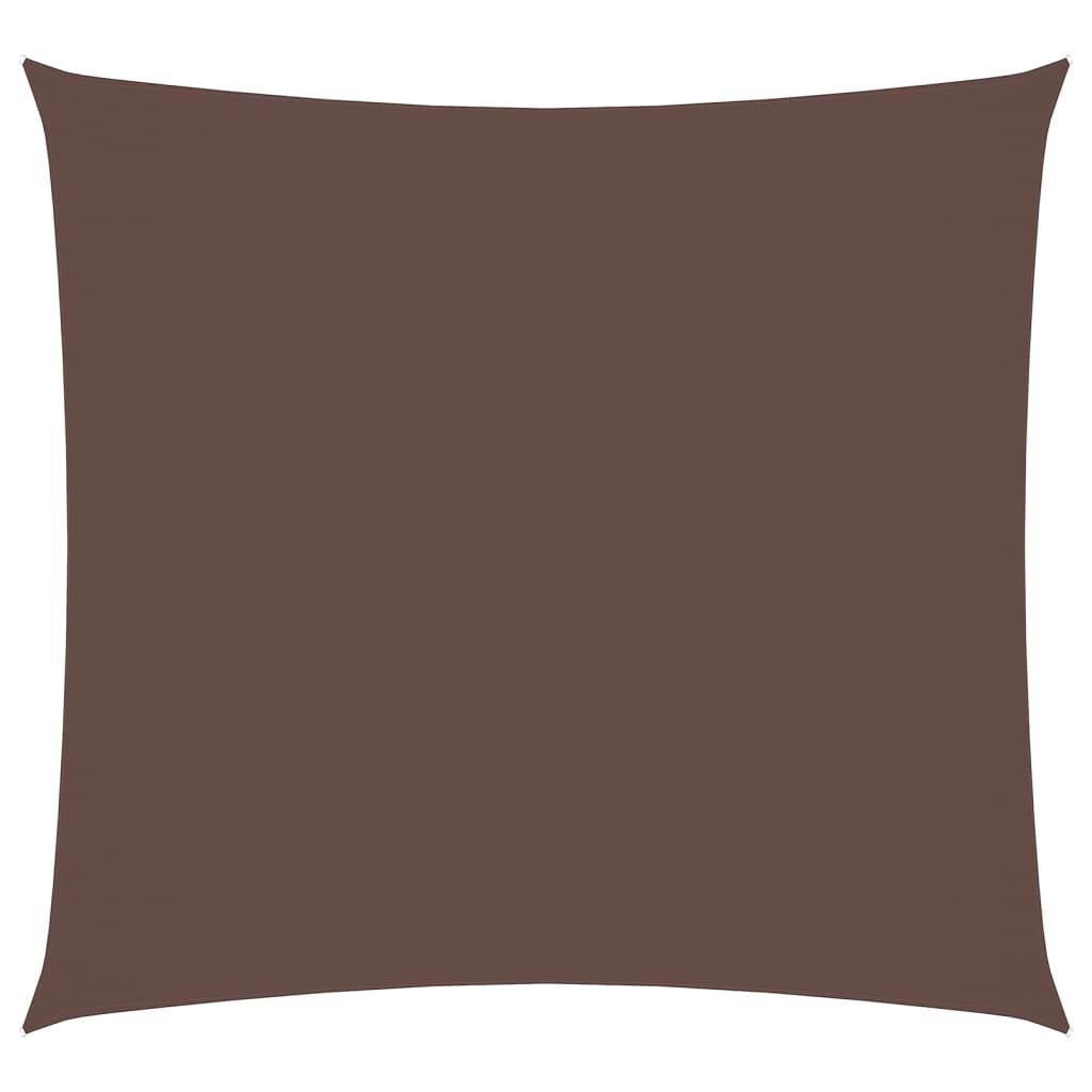 Vela Parasole in Tela Oxford Quadrata 5x5 m Marrone | homemem39