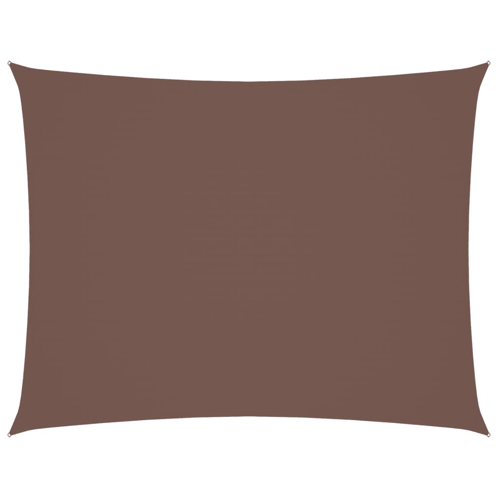 Parasole a Vela in Tessuto Oxford Rettangolare 2x3 m Marrone | homemem39