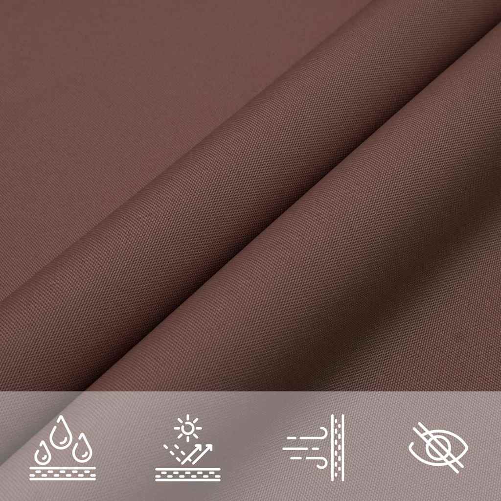 Parasole a Vela in Tessuto Oxford Rettangolare 2x3 m Marrone