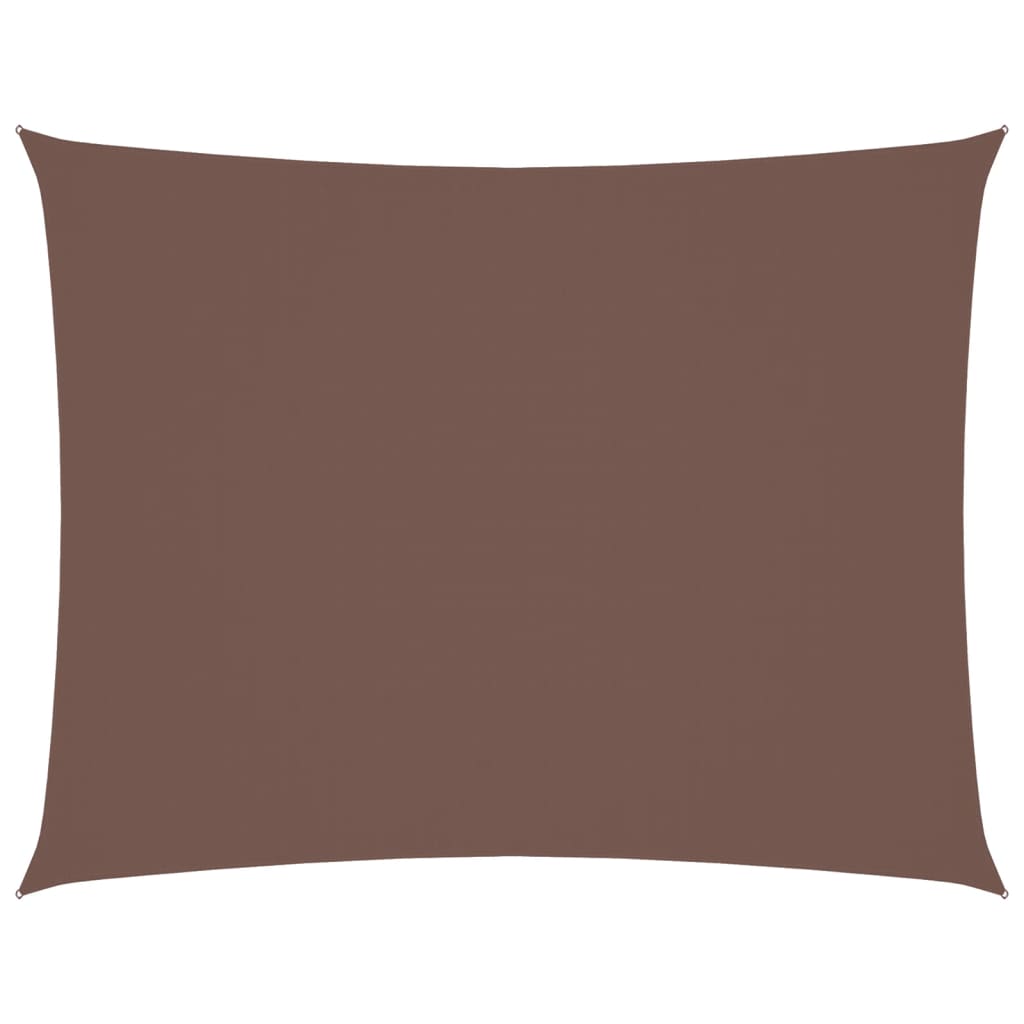 Parasole a Vela Oxford Rettangolare 2x3,5 m Marrone | homemem39