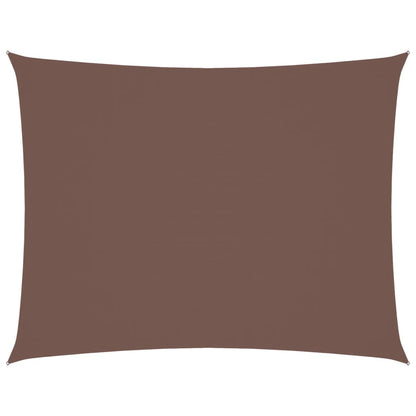 Parasole a Vela Oxford Rettangolare 2x3,5 m Marrone
