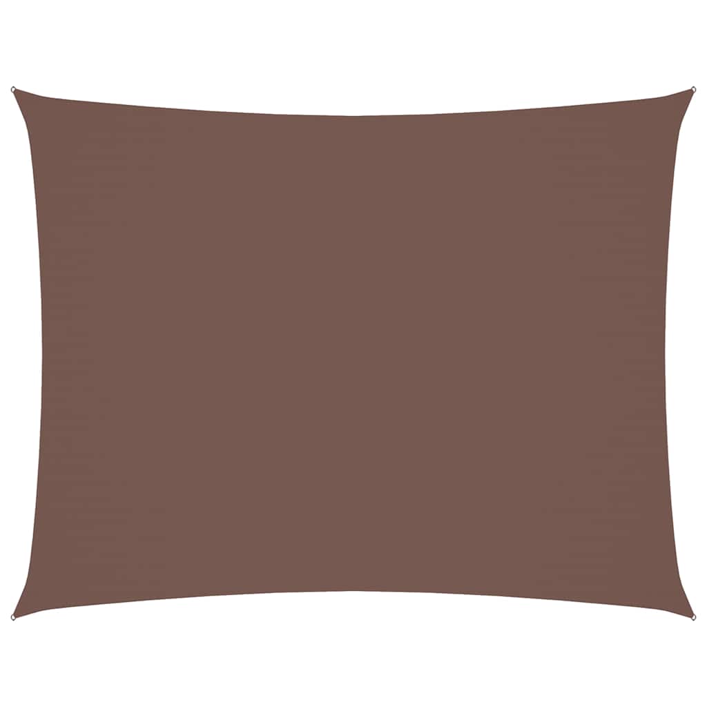 Parasole a Vela Oxford Rettangolare 2x3,5 m Marrone