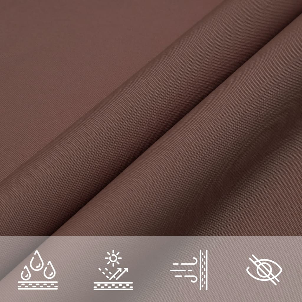 Sunshade Sail in Rectangular Oxford Fabric 2x4 m Brown