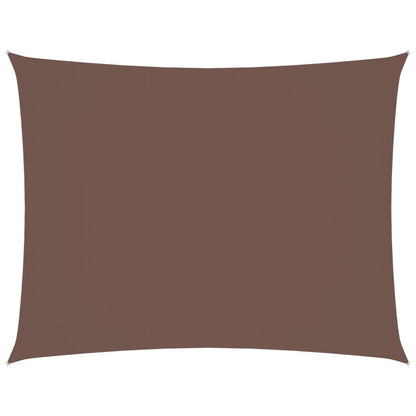 Parasole a Vela Oxford Rettangolare 2,5x4 m Marrone