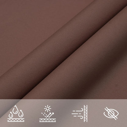 Parasole a Vela in Tessuto Oxford Rettangolare 2,5x4,5m Marrone | homemem39
