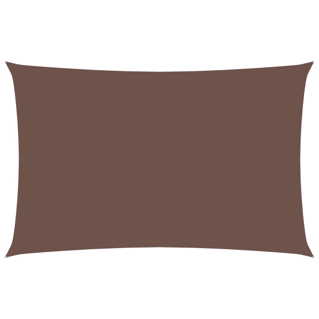 Parasole a Vela Oxford Rettangolare 2,5x5 m Marrone | homemem39
