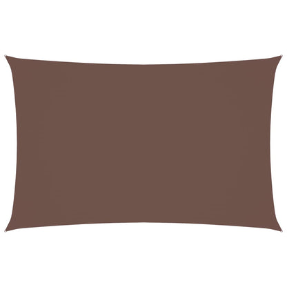 Parasole a Vela Oxford Rettangolare 2,5x5 m Marrone