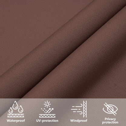 Parasole a Vela Oxford Rettangolare 2,5x5 m Marrone | homemem39