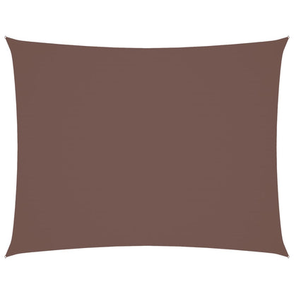 Parasole a Vela Oxford Rettangolare 3x4 m Marrone | homemem39