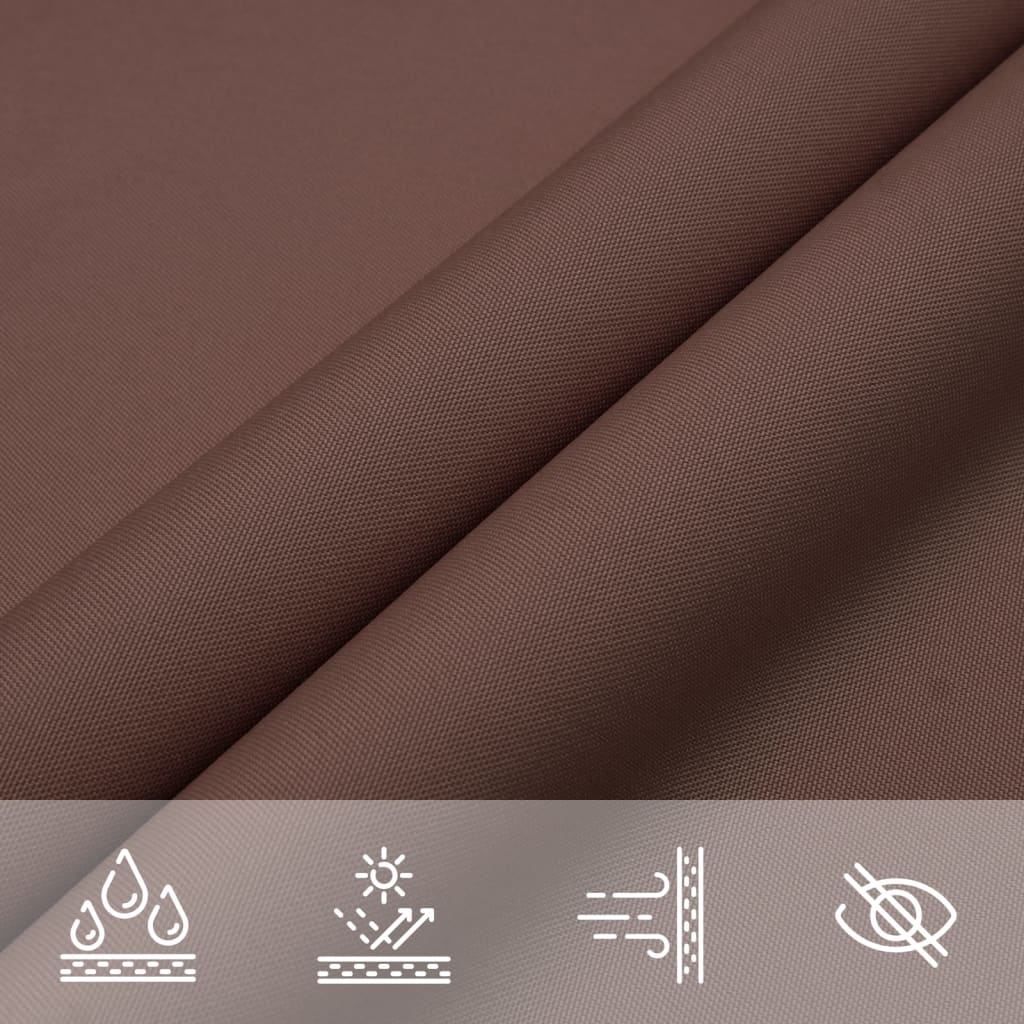 Parasole a Vela Oxford Rettangolare 3x4 m Marrone | homemem39