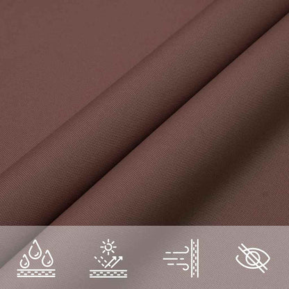 Parasole a Vela Oxford Rettangolare 3x4,5 m Marrone