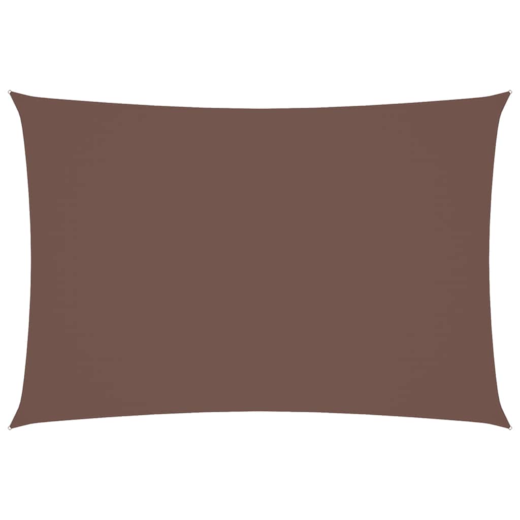 Parasole a Vela Oxford Rettangolare 3x5 m Marrone