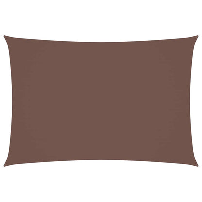 Parasole a Vela Oxford Rettangolare 3x5 m Marrone