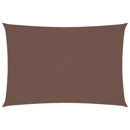 Parasole a Vela Oxford Rettangolare 3x5 m Marrone