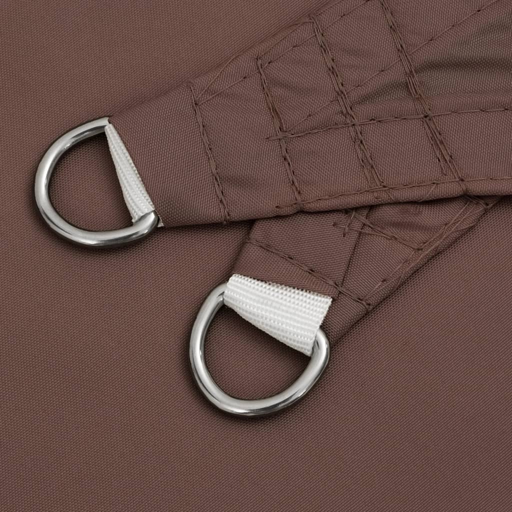 Parasole a Vela in Tessuto Oxford Rettangolare 3,5x5m Marrone | homemem39