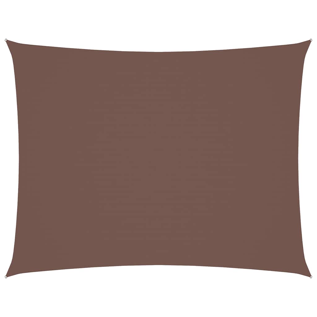 Parasole a Vela Oxford Rettangolare 4x6 m Marrone