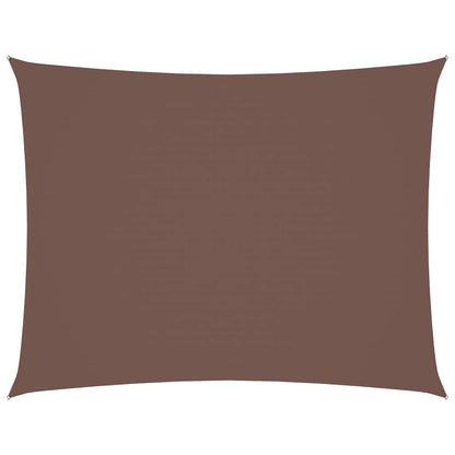 Parasole a Vela Oxford Rettangolare 4x6 m Marrone