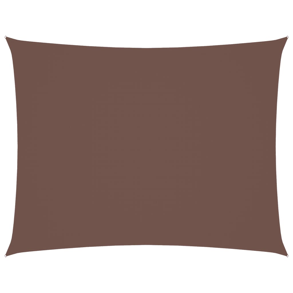 Parasole a Vela Oxford Rettangolare 5x6 m Marrone | homemem39