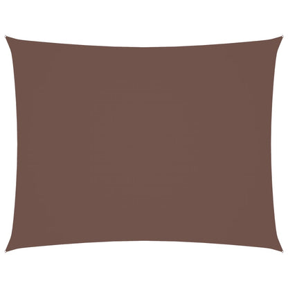 Parasole a Vela Oxford Rettangolare 5x6 m Marrone | homemem39