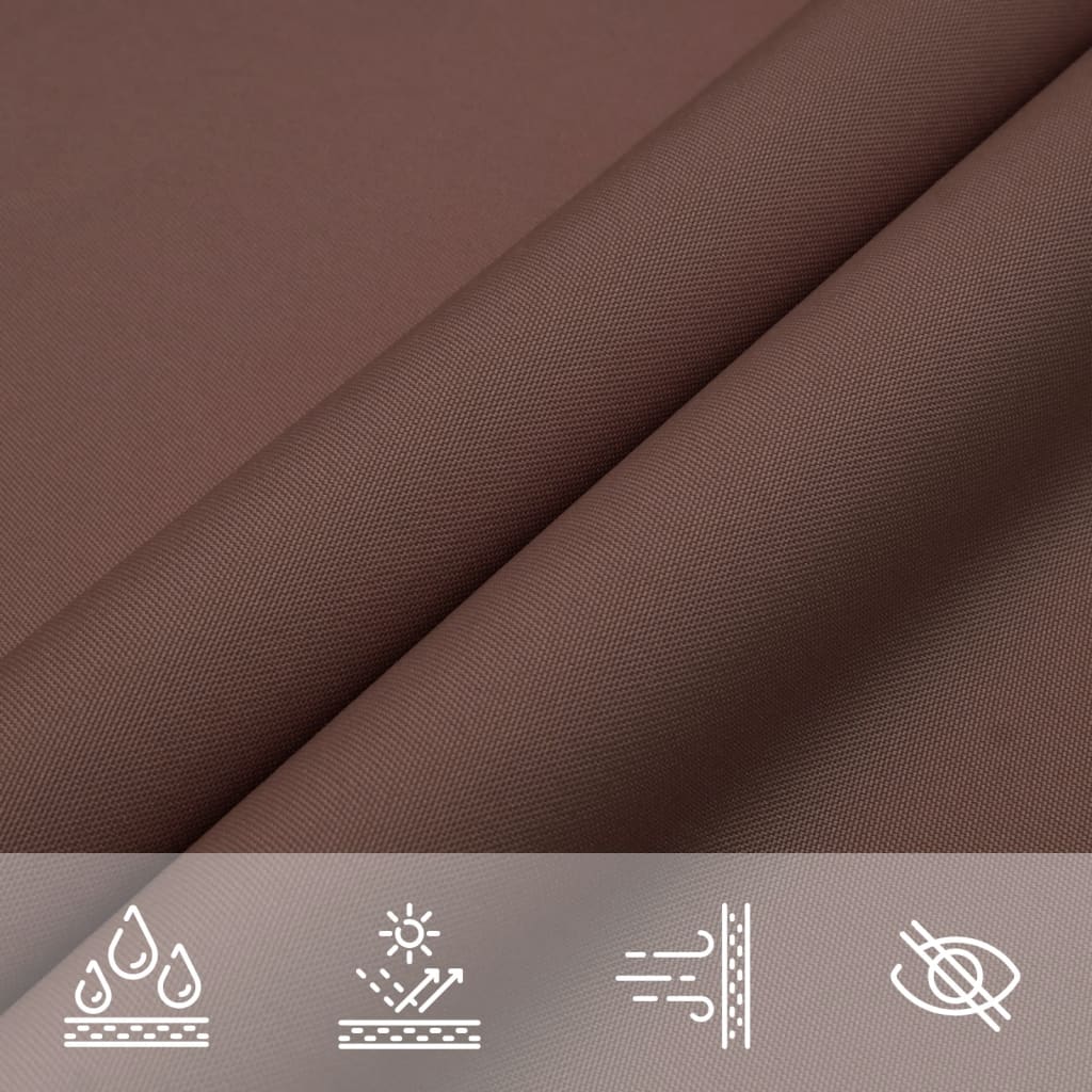 Parasole a Vela Oxford Rettangolare 5x6 m Marrone