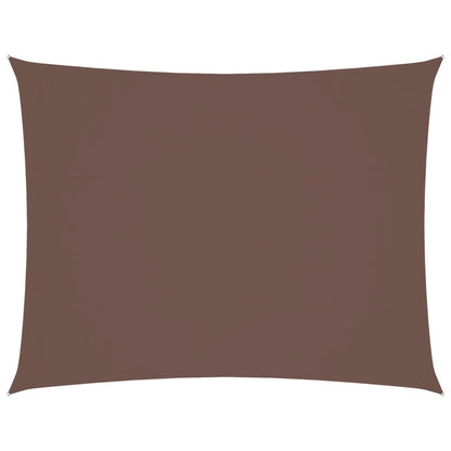 Parasole a Vela Oxford Rettangolare 5x7 m Marrone