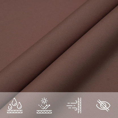 Parasole a Vela Oxford Rettangolare 5x7 m Marrone