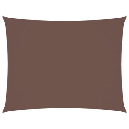 Parasole a Vela Oxford Rettangolare 6x7 m Marrone
