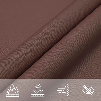 Parasole a Vela Oxford Triangolare 3x4x4 m Marrone