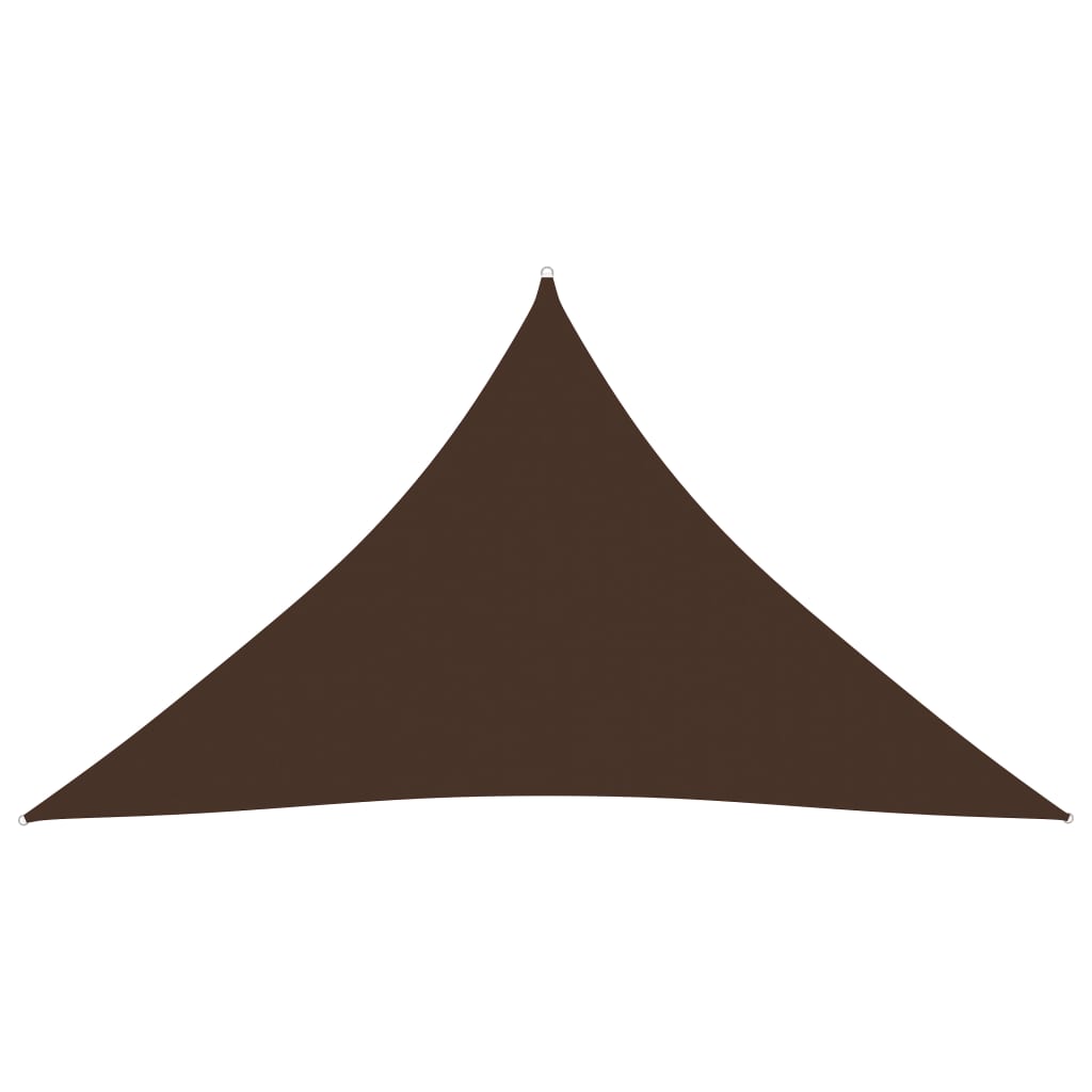 Oxford Triangular Parasol Sail 3.5x3.5x4.9 m Brown