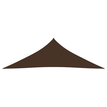 Oxford Triangular Parasol Sail 3.5x3.5x4.9 m Brown