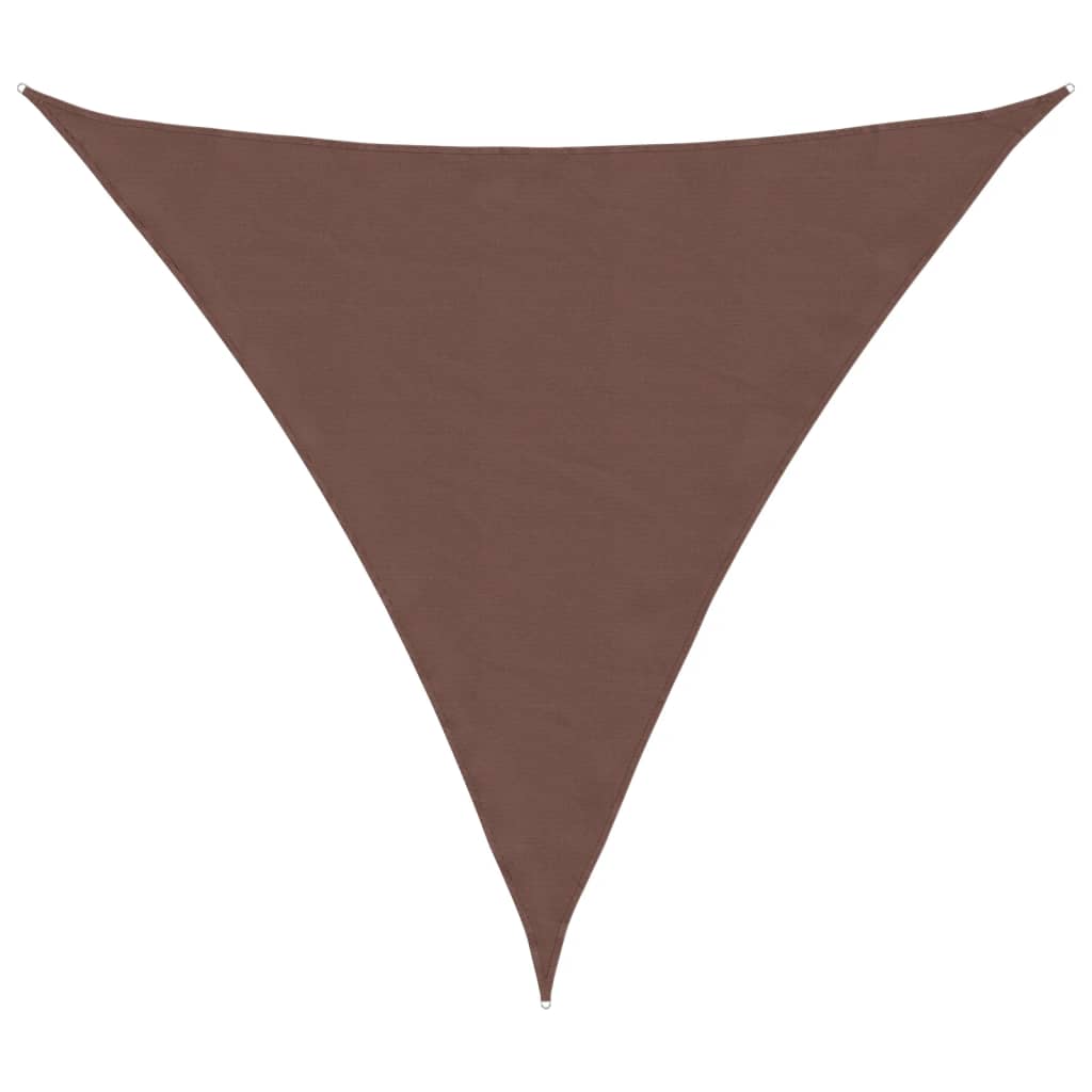 Oxford Triangular Parasol Sail 4x4x4 m Brown