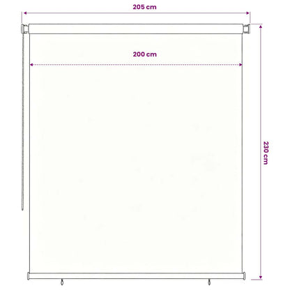 Tenda a Rullo per Esterni 205(L)x230(A) cm Verde scuro HDPE | homemem39