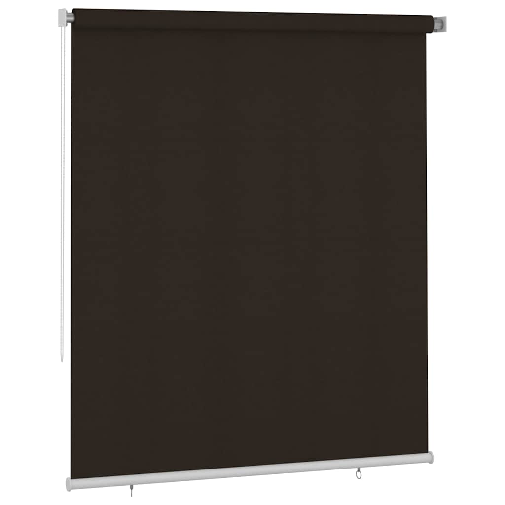 Tenda a Rullo per Esterni 205(L)x230(A) cm Marrone HDPE | homemem39