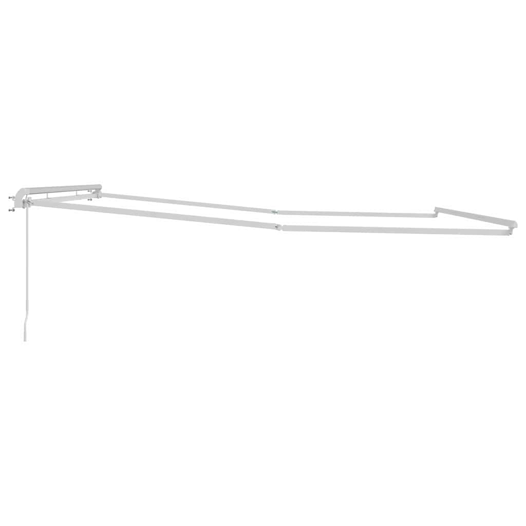 Tenda da Sole Bianco 4 × 3,5 m Metallo - homemem39