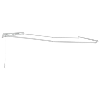 Tenda da Sole Bianco 6 × 3,5 m Metallo - homemem39